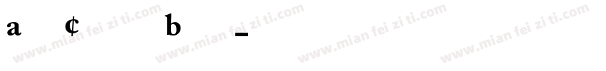 Adobe Caslon Pro Bold 租体字体转换